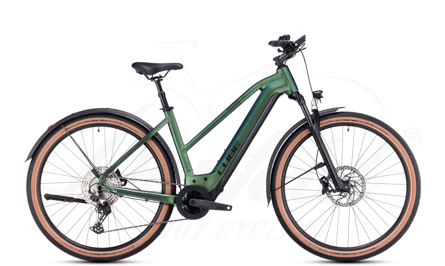 Cube Nuride Hybrid SLX 750 Allroad Verde´n´black Trapeze 2023 3 Cube Nuride Hybrid SLX 750 Allroad Verde´n´black Trapeze 2023